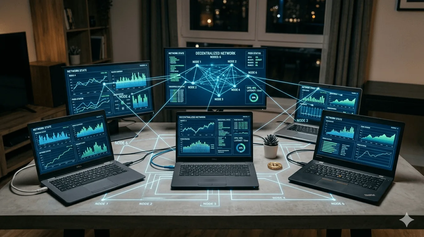 decentralized network of computers validating blockchain