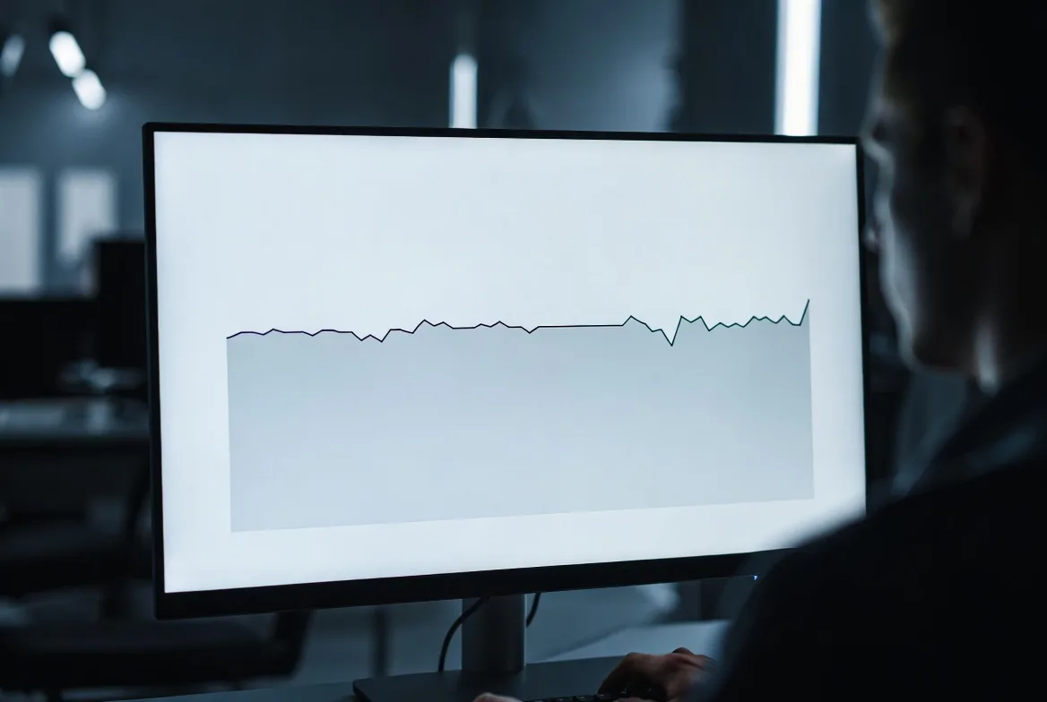 stable cryptocurrency chart with minimal price fluctuations