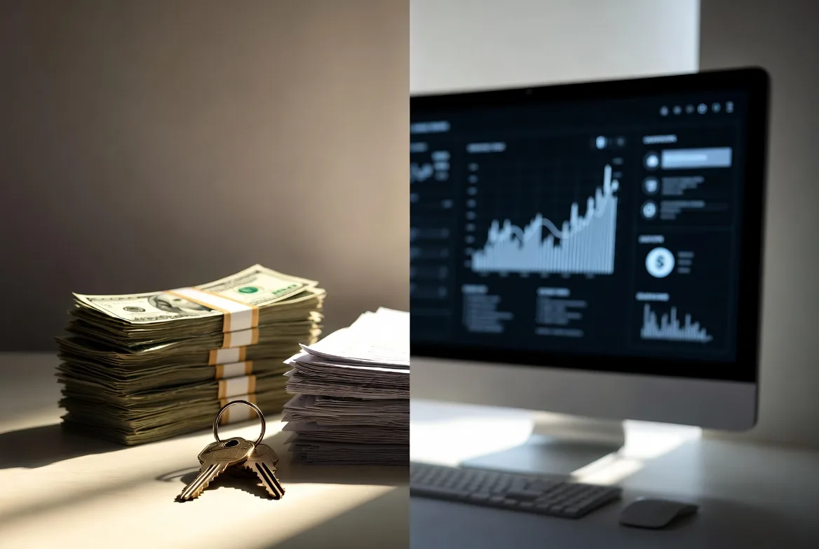 comparison of physical assets and digital assets side by side