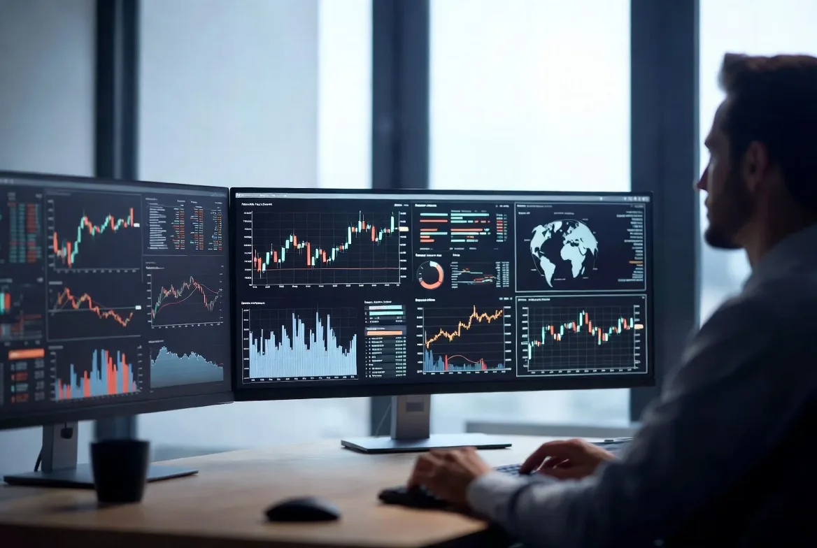 investor reviewing multiple assets to manage stablecoin risk