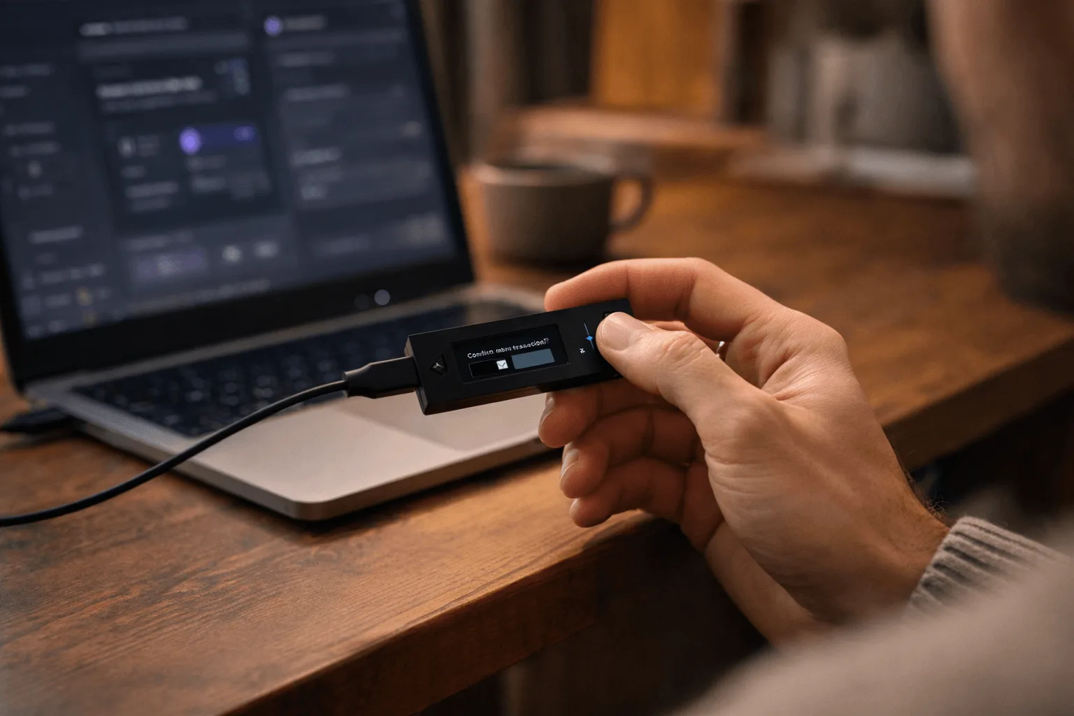 hardware wallet used for long term crypto storage