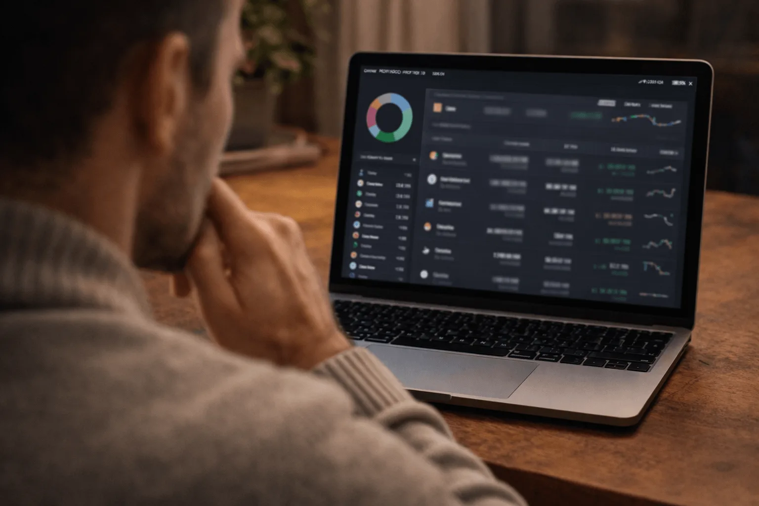 investor reviewing crypto portfolio to avoid mistakes