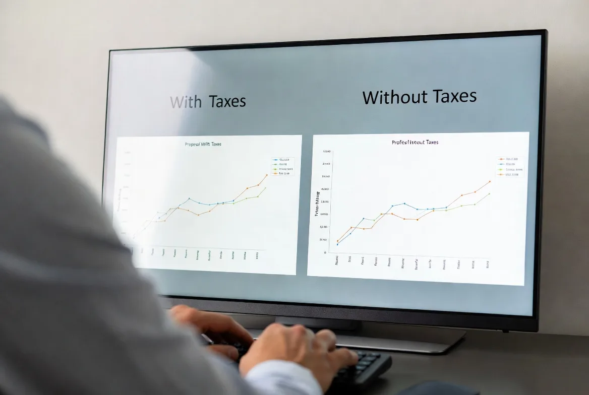 comparing taxed vs tax advantaged crypto investment outcomes