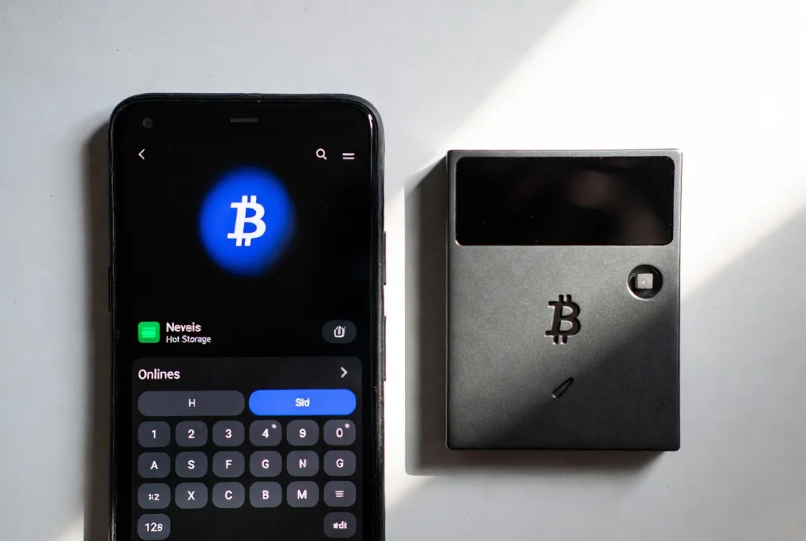 hot wallet on smartphone vs cold hardware wallet comparison