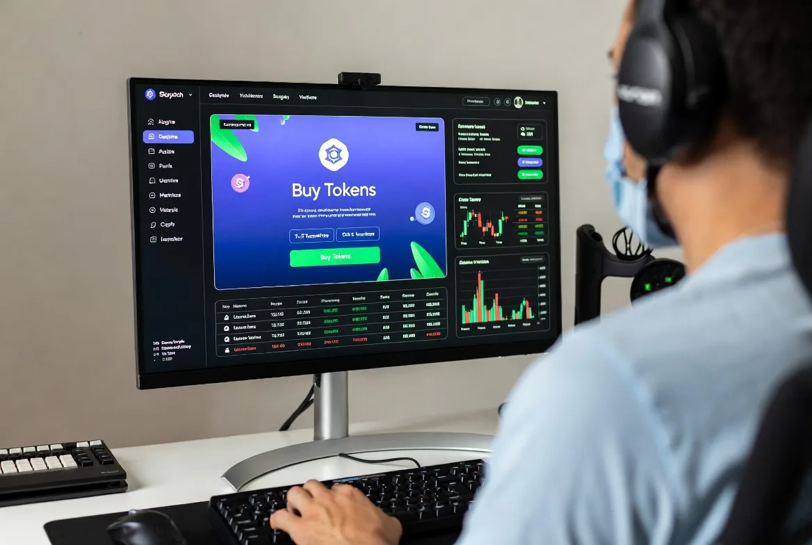 Crypto launchpad interface