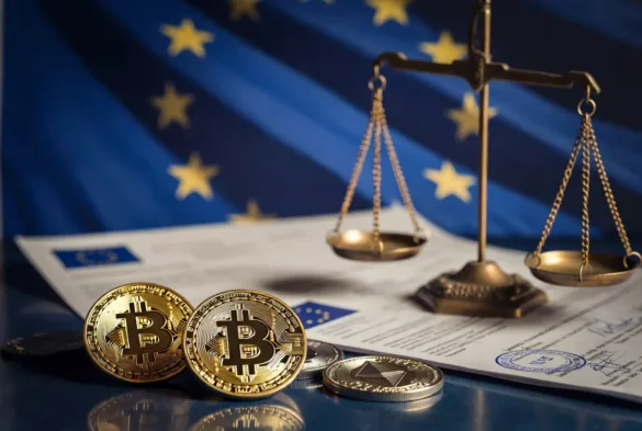 Illustration of MiCA regulation covering crypto assets