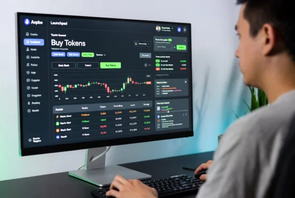 Illustration of the primary crypto market