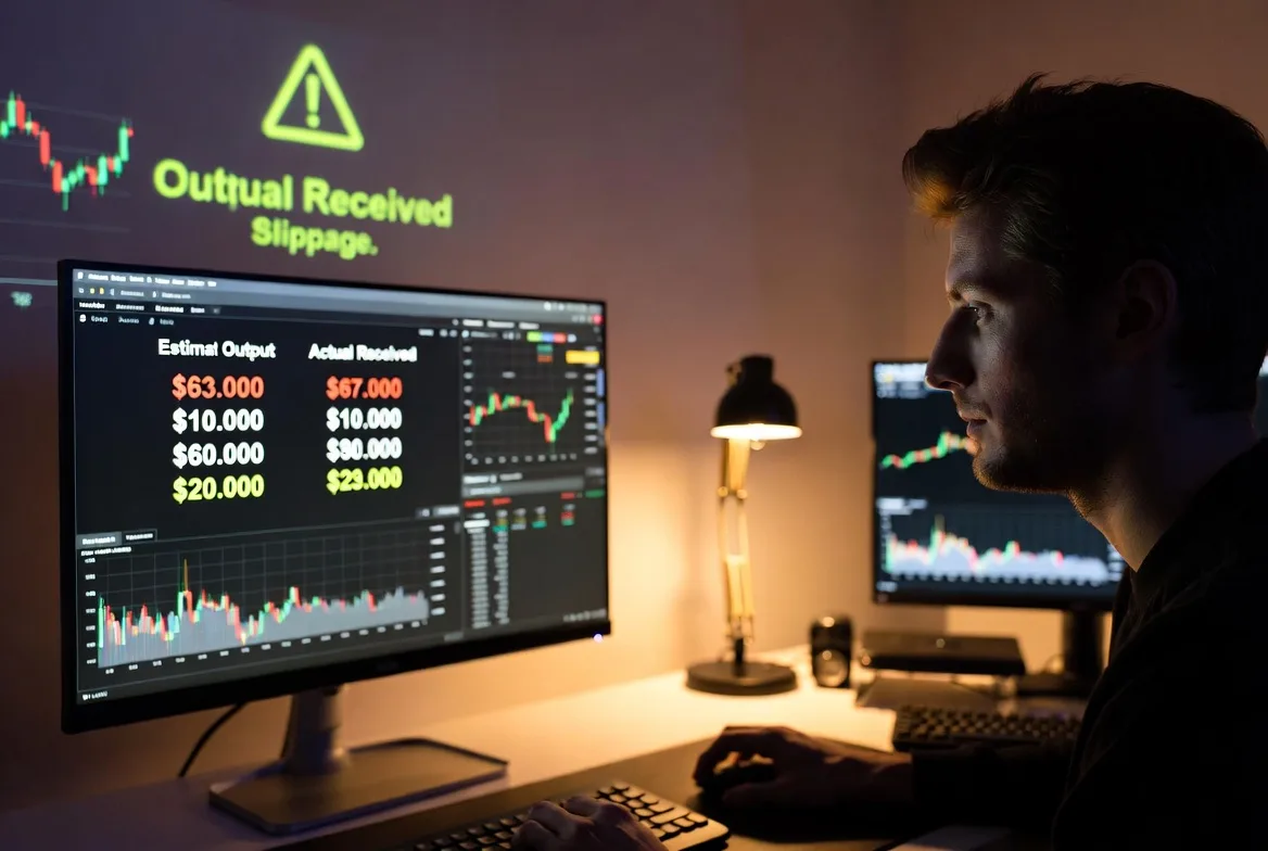 Slippage affects real execution price