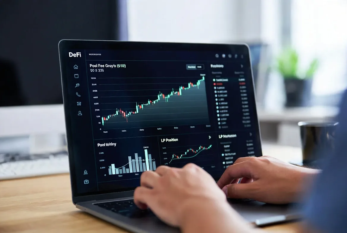 Trading fees accumulate inside the pool