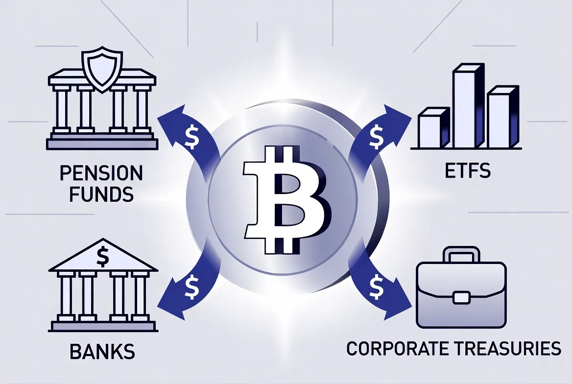 Institutional adoption and investment inflows into cryptocurrency