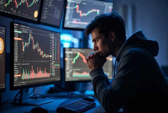 People get anxious when they look at cryptocurrency charts