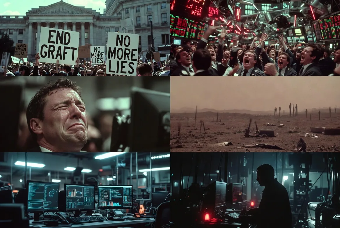 Visual depiction of factors that can trigger cryptocurrency crashes